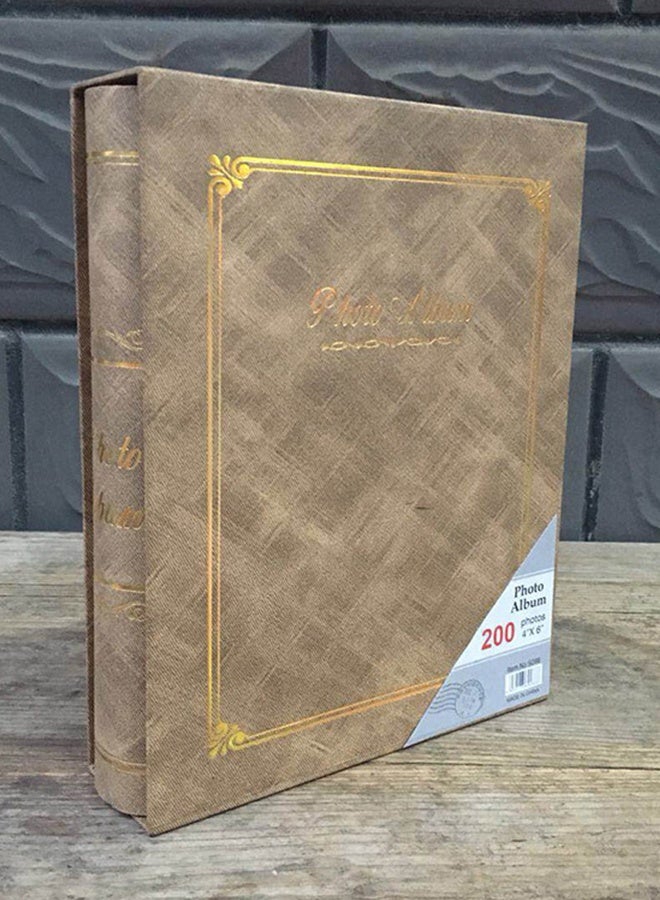 DUNISO 200 Pockets Stamping Photo Album for 6 Inches Photos Portable Photo Album for Family Wedding Boys Girls - Image 3