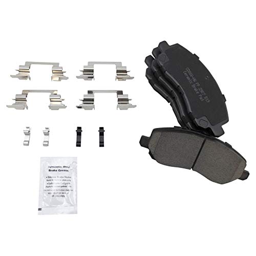 TRQ Front & Rear Brake Pads Ceramic Compatible with 2013-2019 Mitsubishi Outlander 2013-2018 Outlander Sport - Image 3