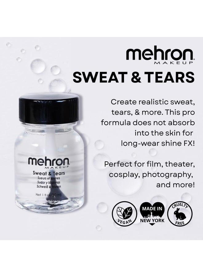 mehron سائل تأثيرات خاصة للمكياج ضد العرق والدموع (1 أونصة) - Image 2