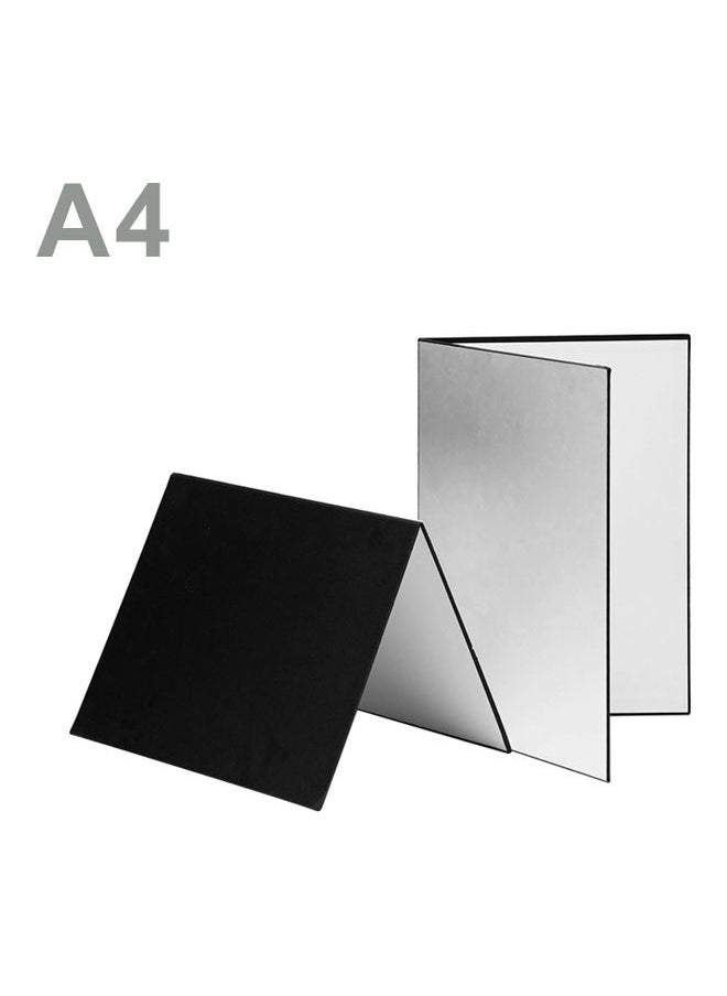 Loquat - 3-in-1 Photography Reflector Cardboard Silver/Black - Image 1