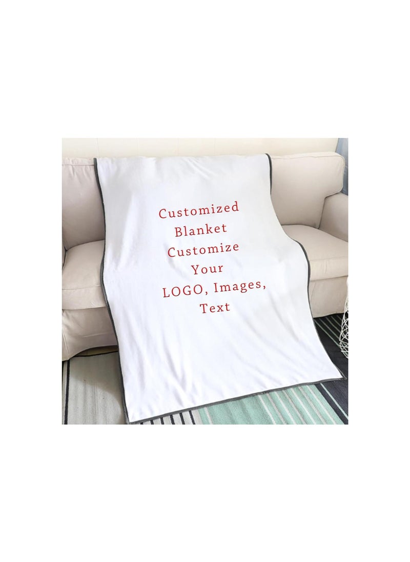 silvercnc - ized Blanket 1PCS Personalized Blanket, Single-Sided ization Digitally Printed Blankets, Provide Best ized Photo Gifts for Family Friends (32.28"*39.37") - Image 1