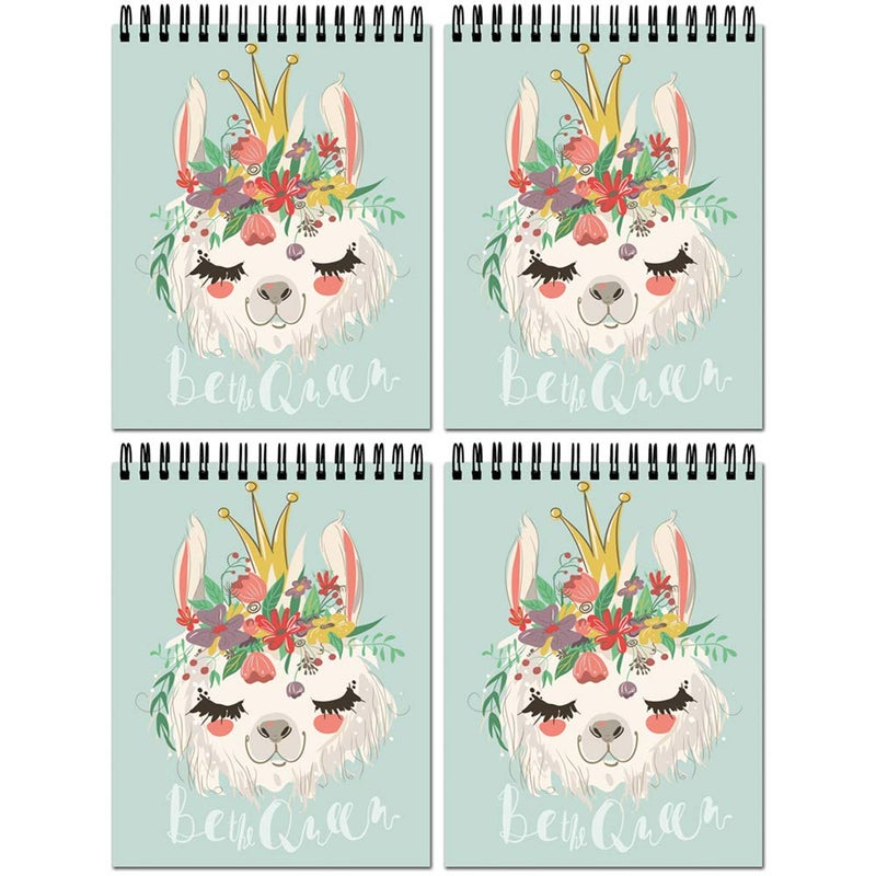 Vprint Quality Sketch Book Drawing Pad Sketch Book Girls Thick Sheets (A4 Size,100 Sheets/200 Pages, Pack of 4) - Image 1