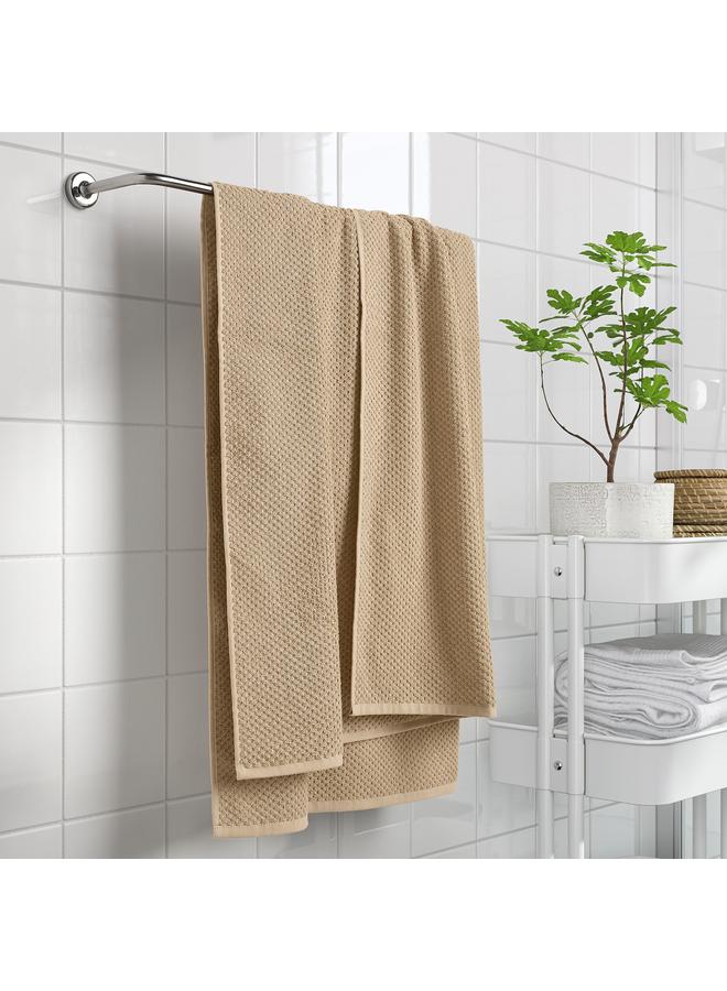 Bath sheet, beige, 100x150 cm - Image 3