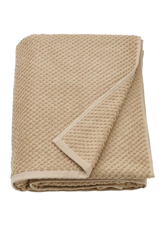 Bath sheet, beige, 100x150 cm - Image 1