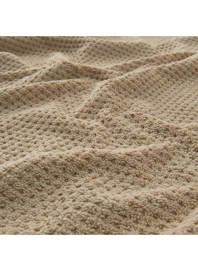 Bath sheet, beige, 100x150 cm - Image 2