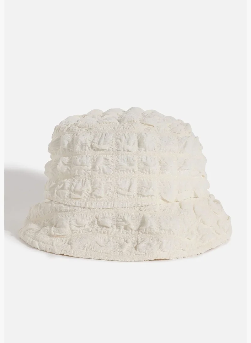 Haute Sauce Casual Quilted Bucket Hat For Women