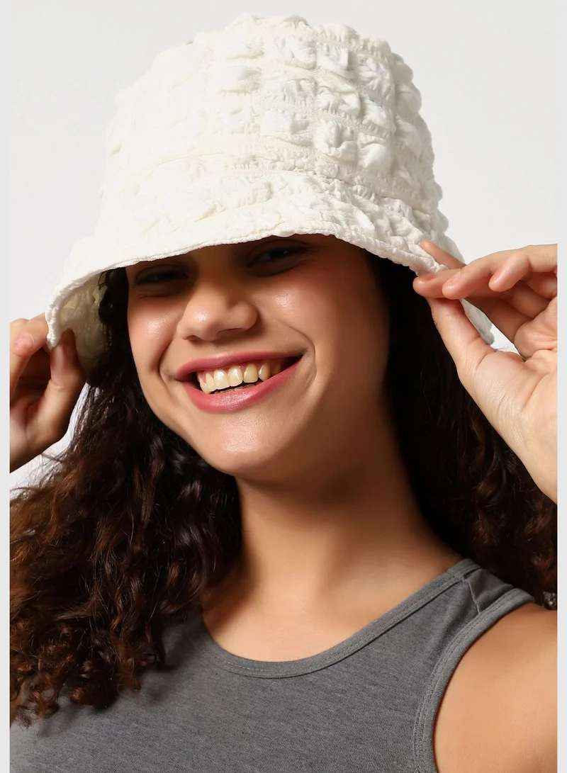 Haute Sauce Casual Quilted Bucket Hat For Women