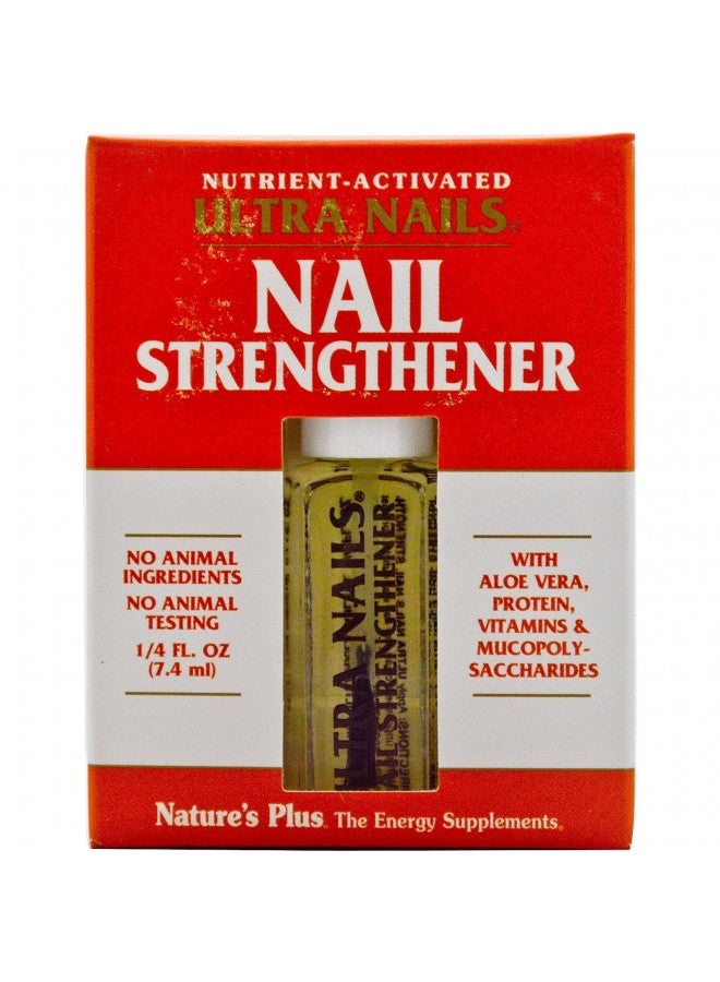 Natures Plus NaturesPlus Ultra Nails Nutrient-Activated Strengthener - .25 fl oz - Naturally Strengthens Nails & Cuticles - Conditions Nails With Aloe, Calendula, Vitamins & Protein - Formaldehyde Free, Vegan - Image 1