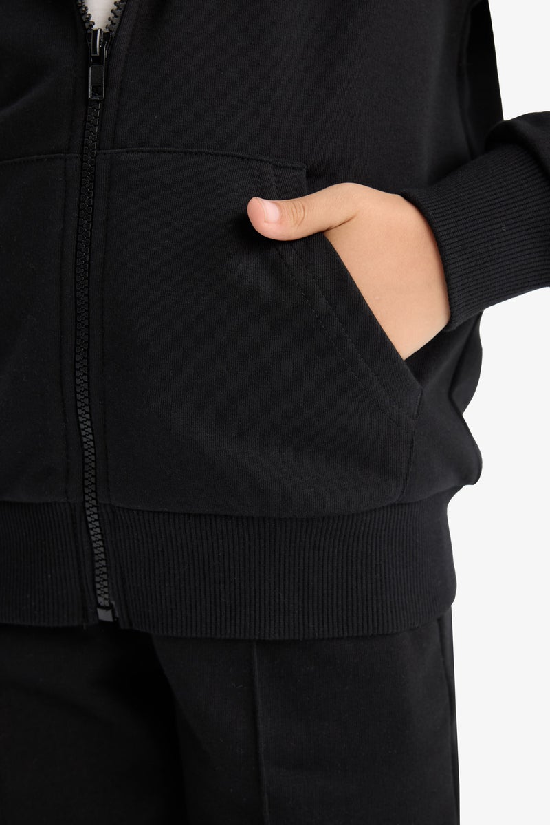 DeFacto Girl Regular Fit Hooded Cardigan Basic - Image 3