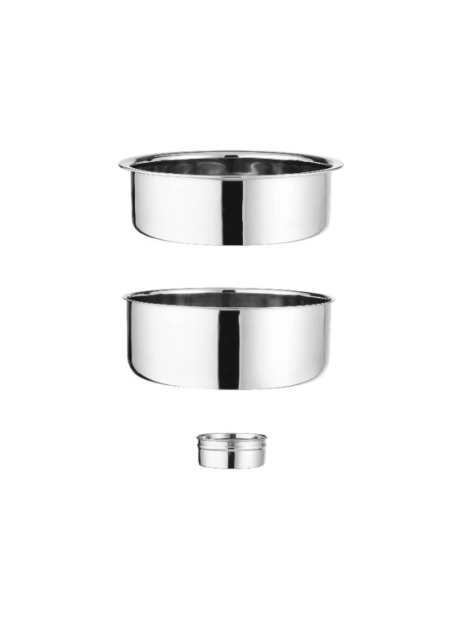 Maxima Round Stainless Steel Chaffing Dish with Lid 6 Liter - Image 3