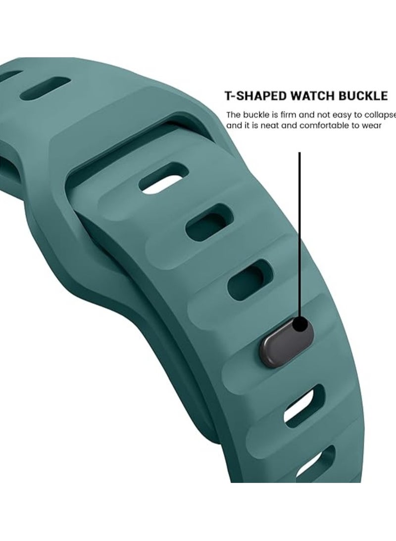 Sports Breathable Silicone Band luxury T-Buckle Watch Band for Ultra 1/2 49mm 46mm 45mm 44mm 42mm Compatible with iWatch Series 10 9 8 7 6 5 4 3 2 1 SE - Image 4