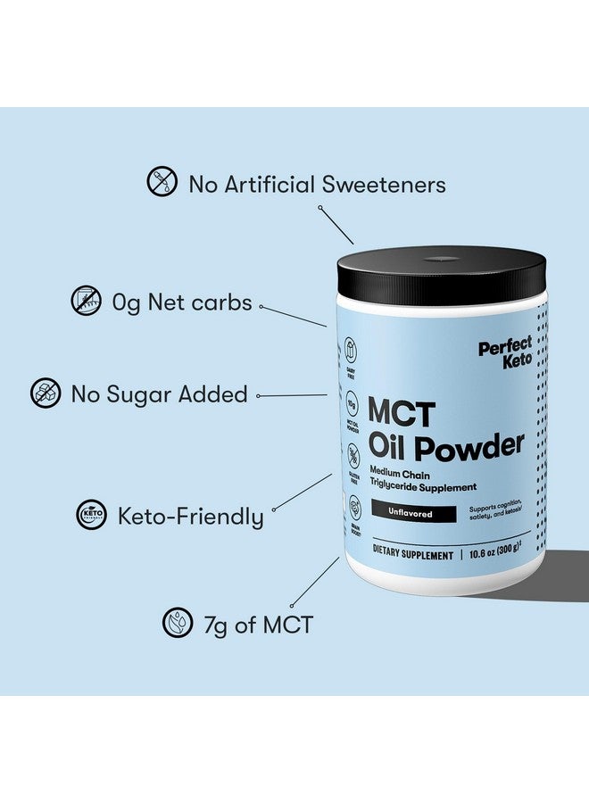 Perfect Keto 7g MCT Oil Powder, Medium Chain Triglycerides Supplement, Non Dairy Coffee Creamer for Keto Diet, Ketogenic MCT Oil Mix for Coffee, Smoothie, Protein Shakes, Tea, Unflavored, 30 Servings - Image 5