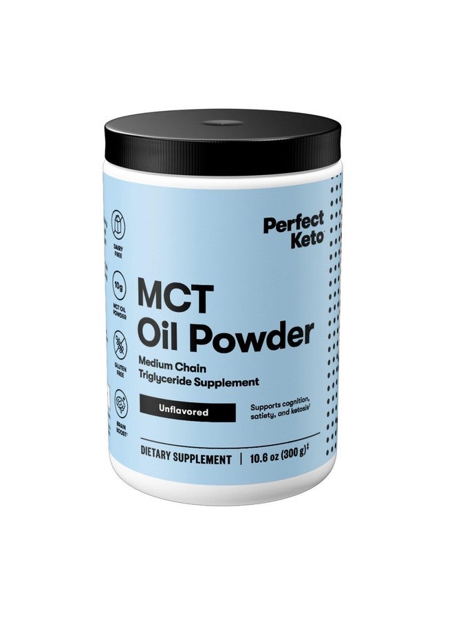 Perfect Keto 7g MCT Oil Powder, Medium Chain Triglycerides Supplement, Non Dairy Coffee Creamer for Keto Diet, Ketogenic MCT Oil Mix for Coffee, Smoothie, Protein Shakes, Tea, Unflavored, 30 Servings - Image 1