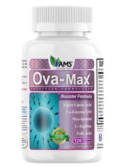 AMS OVA-Max Prenatal Vitamins for Women 120 Capsules, Booster Formula  - Image 1
