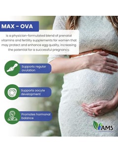 AMS OVA-Max Prenatal Vitamins for Women 120 Capsules, Booster Formula  - Image 4