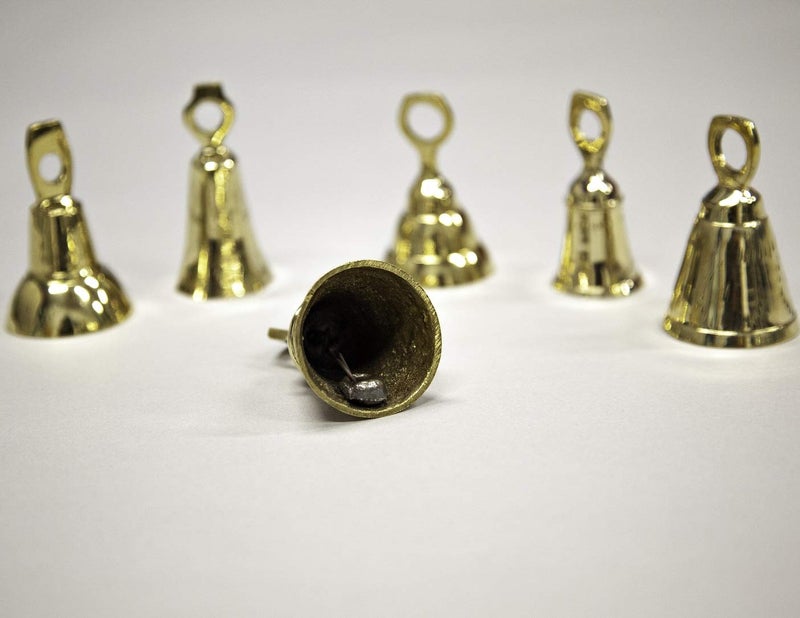 India Arts Dozen 3"- Assorted Brass Bells - Image 2