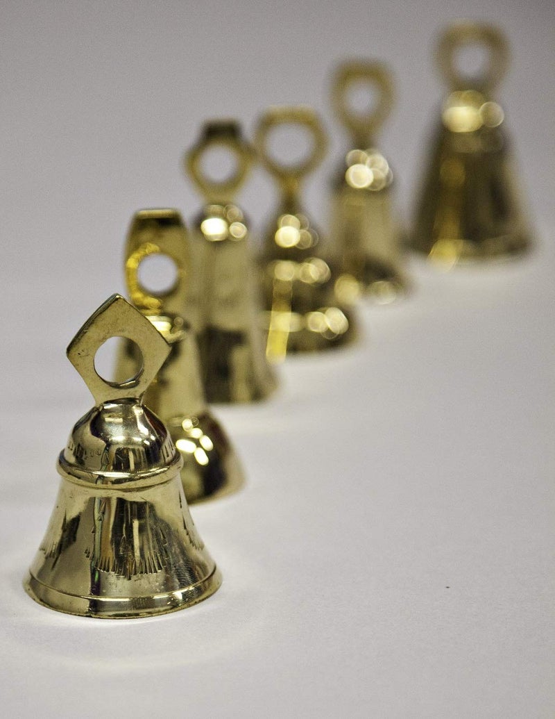 India Arts Dozen 3"- Assorted Brass Bells - Image 3