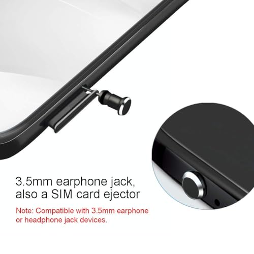 VIWIEU USB C Dust Plugs Charging Port Cover Caps with Cable Protectors 2 PCS Compatible with iPhone 16 15 Pro Max Samsung Galaxy S25/S24/S23/S22/S21/S20+ Ultra/Z Flip 6/Z Fold 6 Pixel OnePlus (Black) - Image 5