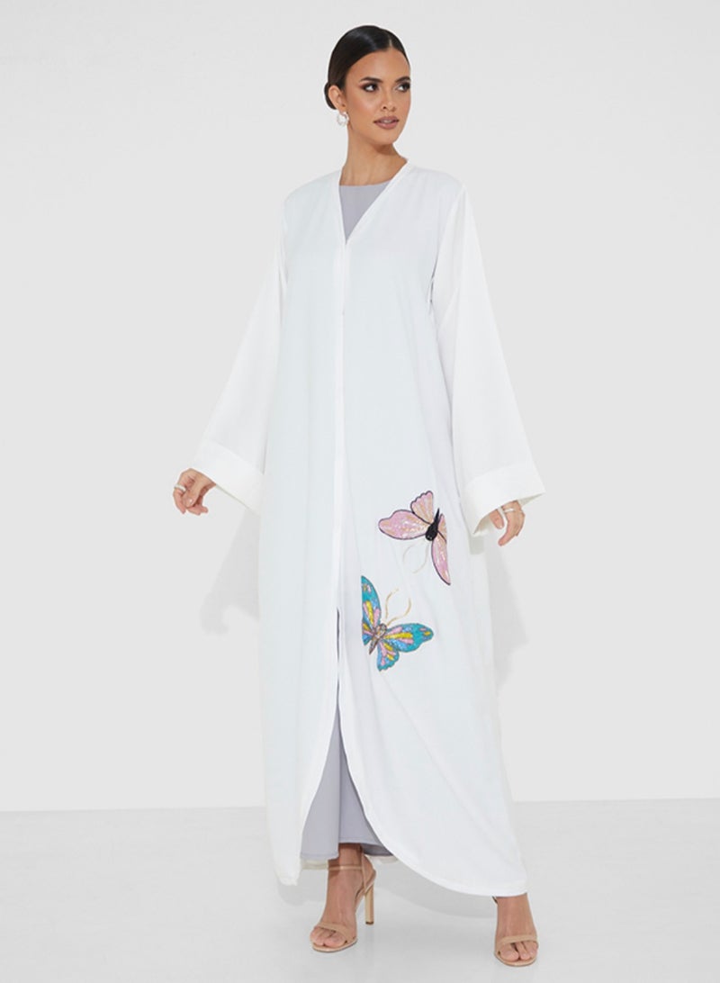 Rosette Abaya PB White Butterfly  - Image 3