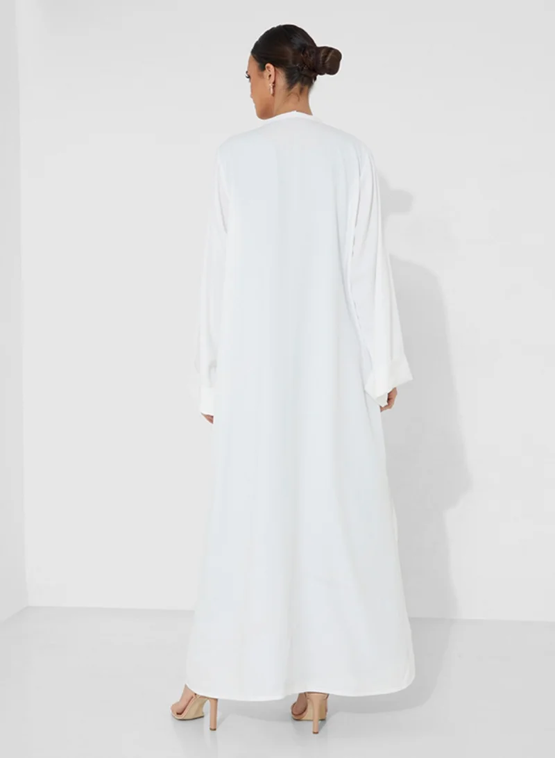 Rosette Abaya PB White Butterfly