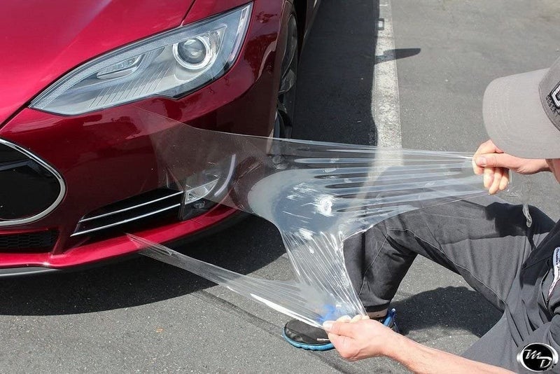 HAPPYMATES Self Healing Car Wrap - Transparent Paint Protection Film (2 ft x 14 ft) Clear Film - Image 4