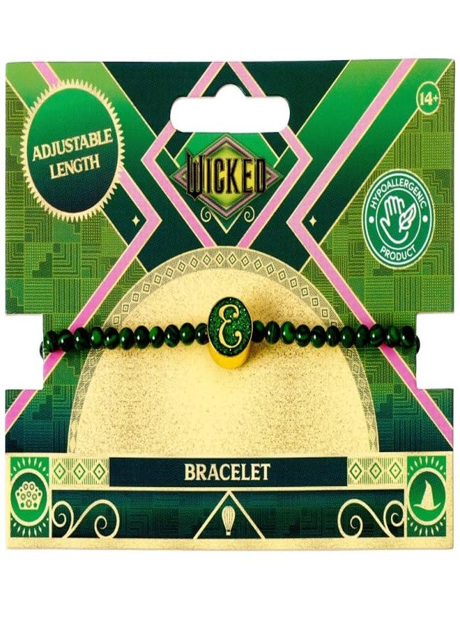 WICKED Elphaba Green Malachite Friendship Bracelet - Green, One Size, Zinc alloy - 93% zinc + 3% copper + 4% aluminum/Quartz, No Gemstone - Image 2