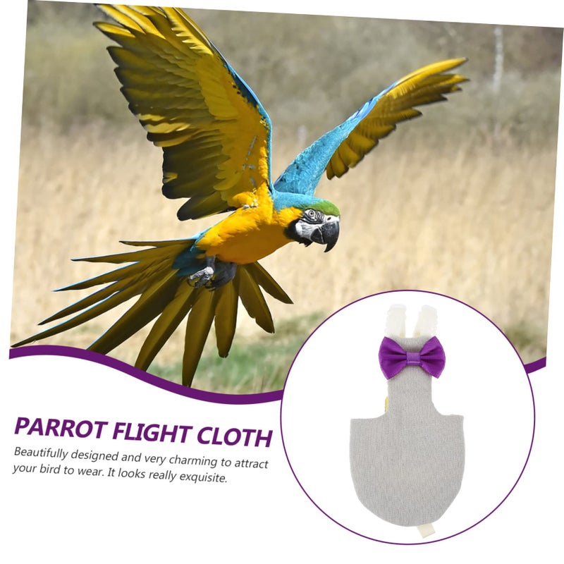 Washable Bird Diaper Clothes Set Comfortable Flight Suit For Parrots Pigeons Skin Friendly Decorative Outfit Unique Patterns - Image 4