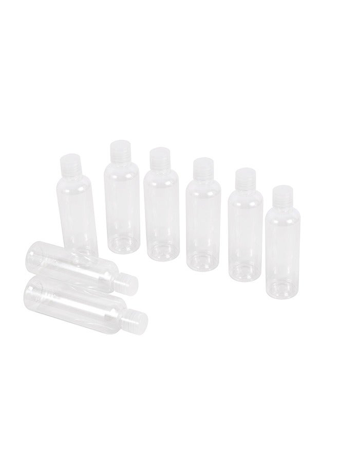 LAWAZIM Plastic Travel Squeeze Bottle Set - 8 Piece 120ml - Reusable Leak-Proof Containers with Compact and Portable Design for Toiletries, Shampoo, and Skincare - Ideal for Travel, Gym, or Daily Use - Image 2