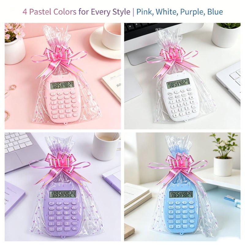 Purple Cat Ears Calculator Gift Set With Heart Shaped Bag And Bow Back To School Supplies Standard Function Portable Stationery - Image 5