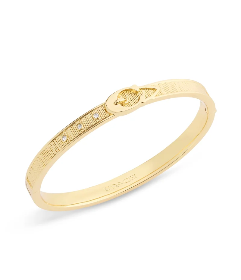 كوتش Signature C Buckle Bangle Bracelet