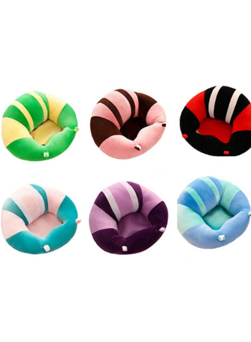 1Pcs Random Colour Randon Design Baby Support Seat Sofa Plush Soft Animal Shaped Baby Learning to Sit Chair Keep Sitting Posture Comfortable Infant Sitting Chair for 3 Month up Baby