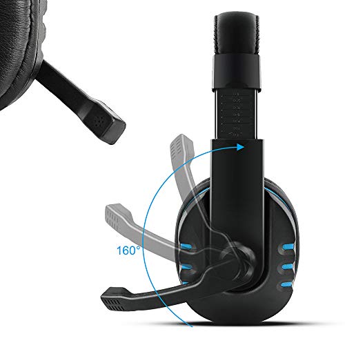 DaKuan 3.5mm Gaming Headset, Over Ear Noise Isolating Headphone with Mic and Volume Control,Compatible with Laptop, PC, PS4, Xbox One Controller, Bonus with Extra 3.5mm Adapter - Image 4