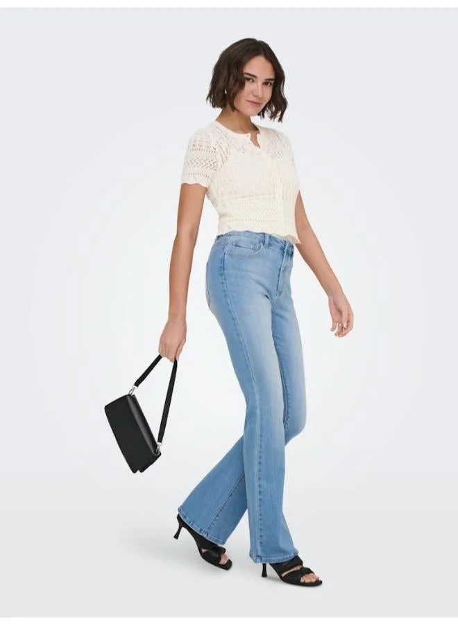 ONLY  Onlelke Short Sleeve Pearl Cardigan for Women | Best Price UAE