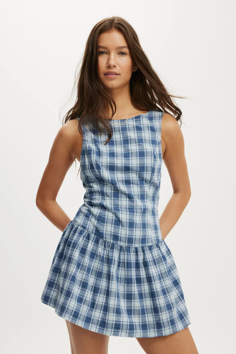 Cotton On HALLIE DROP HEM MINI DRESS
