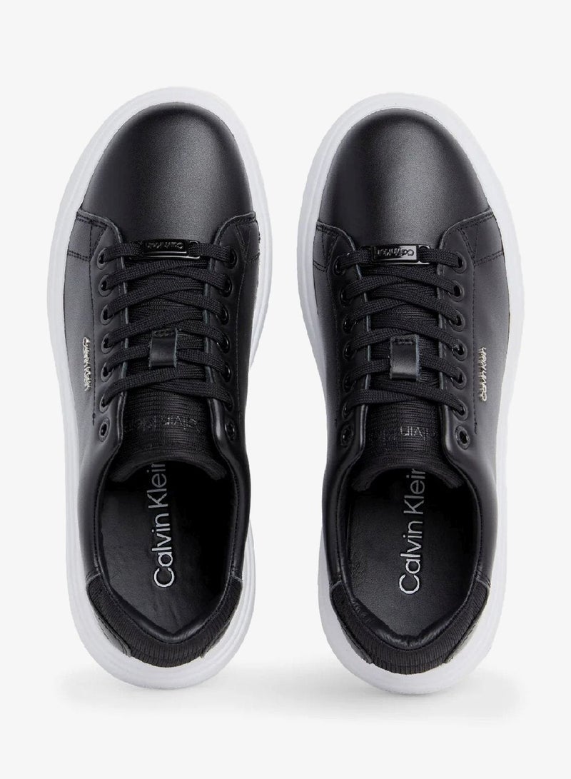 CALVIN KLEIN Leather Trainers - Image 3