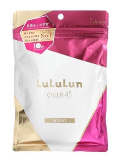 Lululun Over 45 Beauty Sheet Mask Moist Camellia Pink 045C 2KS 7 Sheets 3.82 fl oz 113 ml  - Image 1