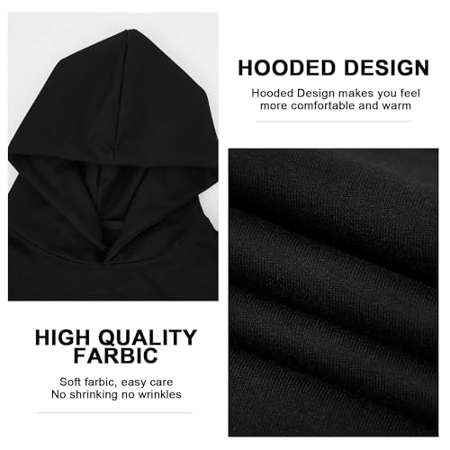Coume Couples Hoodie Two Person Hoodie M/L/XL/XXL Funny Intimate Matching Sweatshirts Lovers Friends Couples (Black,XL) - Image 2