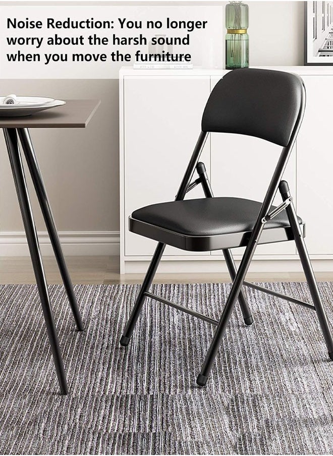 Cady One A foldable metal chair with a comfortable leather backrest for trips, camping, and home use, black color  - Image 2