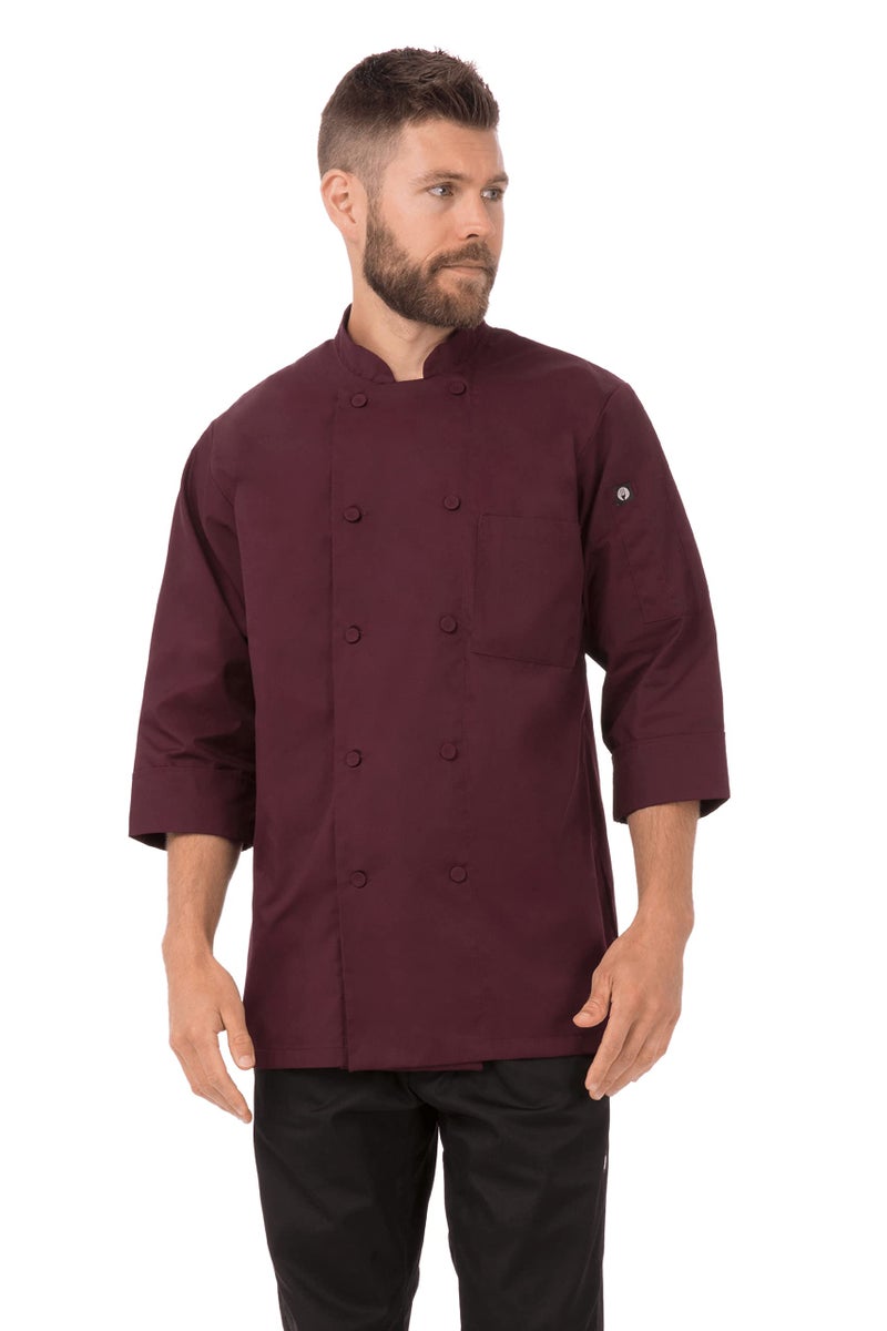 Chef Works معطف شيف ووركس للرجال المغرب، ميرلو، كبير - Image 5