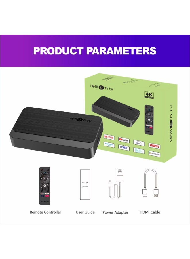 Lemon TV L2  Android 12  Dual Wifi6 2GB 16GB TV Box with Voice Remote Control - Image 3