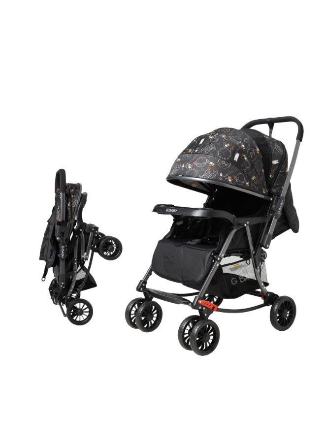 G Baby (G22) stroller baby/Kids Travel Stroller Reversible Handle, LIGHTWEIGHT, COMPACT DESIGN,Mosquito Net,Advanced Stroller with DETACHABLE FOOD TRAY - Image 4