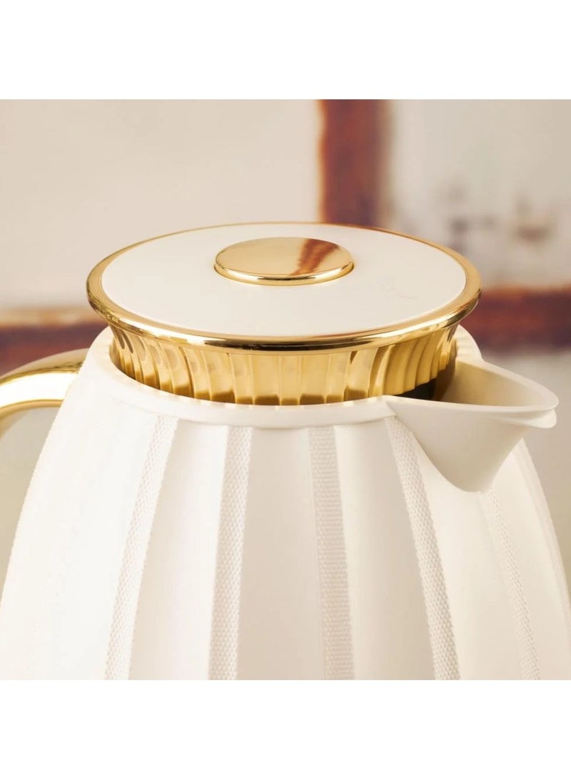 Alsaif Anaqah thermos set for tea and coffee from Al Saif, Pearl/Golden - Image 3