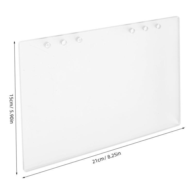 Clear Acrylic Binder Cover Sturdy Replaceable Notebook Jacket For Home Office Journals - Image 3