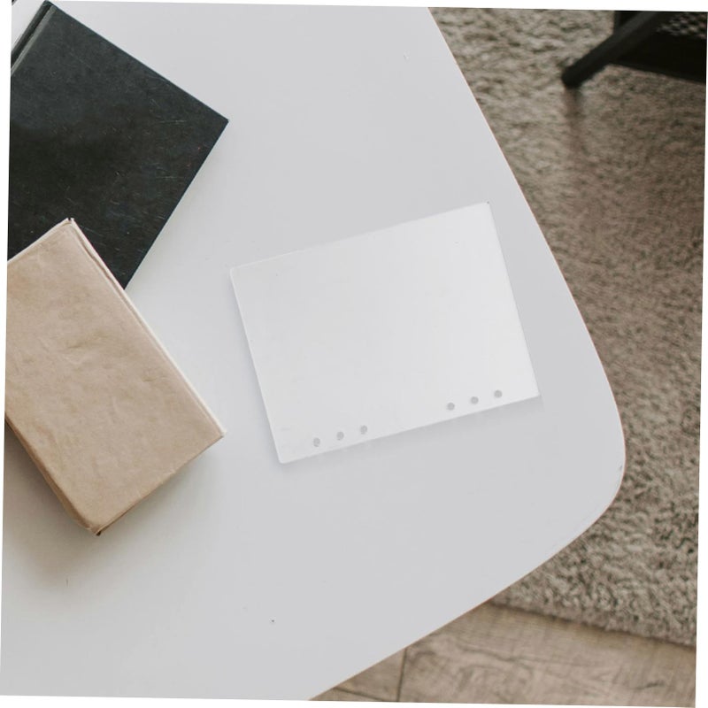 Clear Acrylic Binder Cover Sturdy Replaceable Notebook Jacket For Home Office Journals - Image 5