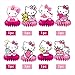 BNFUO 8Pcs Kitty Honeycomb Table Centerpiece Kitty Birthday Party Supplies Table Decorations for Kids Party Decorations - Image 3