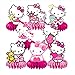 BNFUO 8Pcs Kitty Honeycomb Table Centerpiece Kitty Birthday Party Supplies Table Decorations for Kids Party Decorations - Image 2