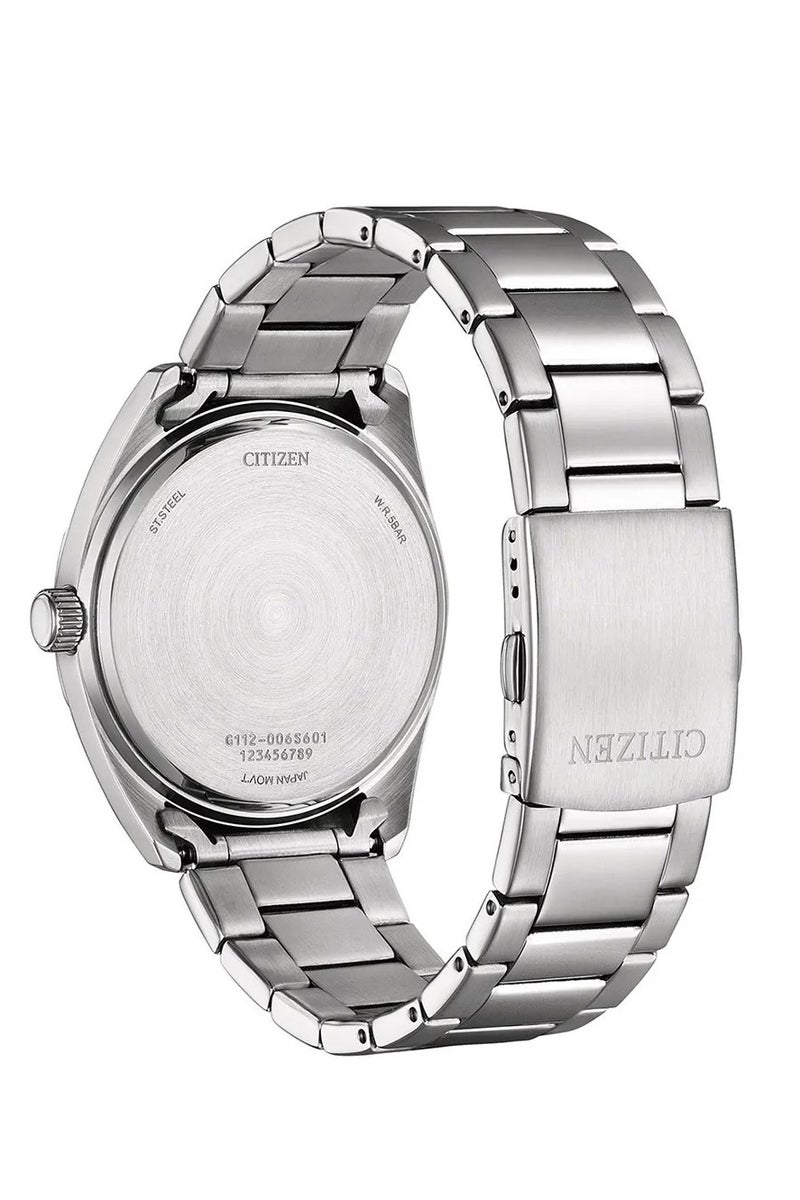 CITIZEN BI5110‑54B Quartz Dress Watch with Ivory Dial, G112 Caliber, Stainless Steel Bracelet Men's Watch - Image 2