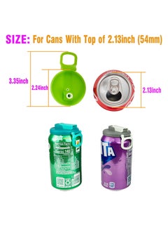 2-Pack Silicone Straw Soda Can Lids, BPA Free, Reusable, Fits Standard Canned Drinks, Beer, Juice, Soda (Green Orange) - pzsku/Z5693E713398891DAF563Z/45/_/1731478576/cb3743f7-357d-4037-acc7-76ad5b780382