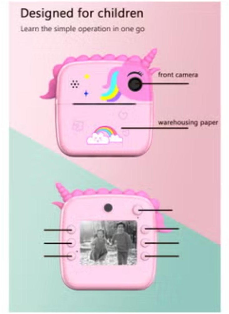Generic Instant Print Digital Kids Camera Gifts For Boys And Girls Children Paper Shoot Photo Video Cameras Toy Outdoor  - Image 2