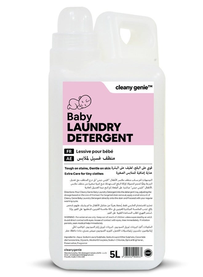 cleany genie Sensitive Baby Laundry Detergent Liquid 5L - Image 1
